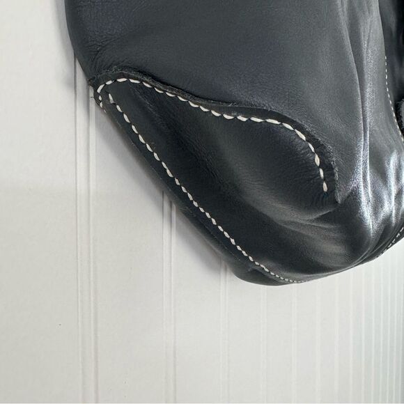 KRIS Designs Handmade Large Navy Leather Tote India - Picture 7 of 16